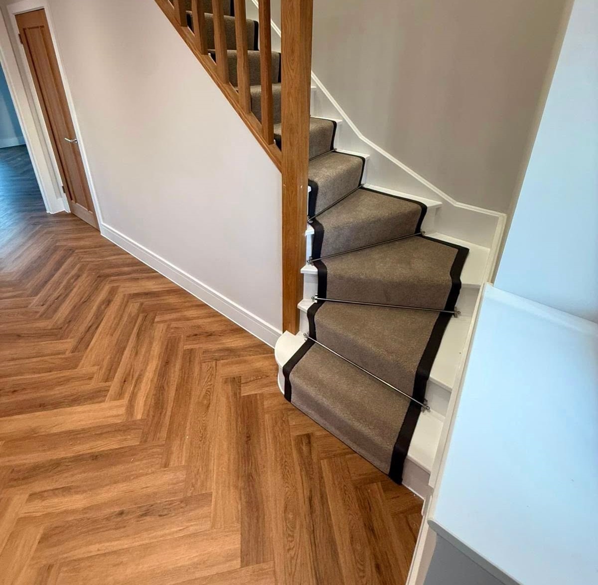 LVT flooring fitted in hallway