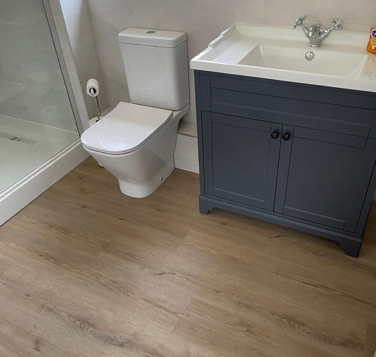 LVT Flooring in bathroom