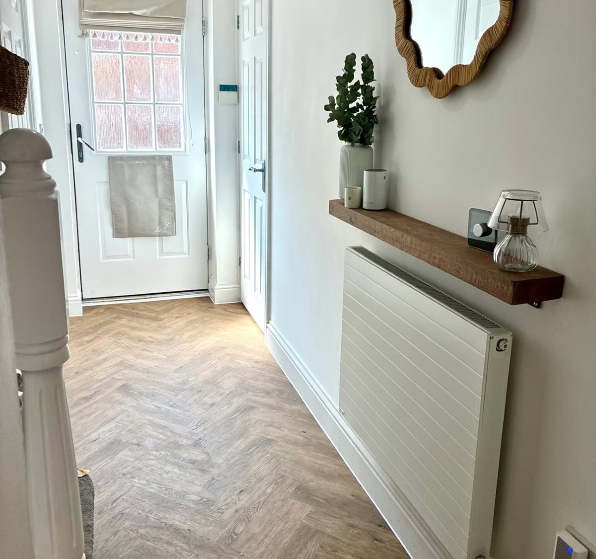 Heringbone LVT entrance hall