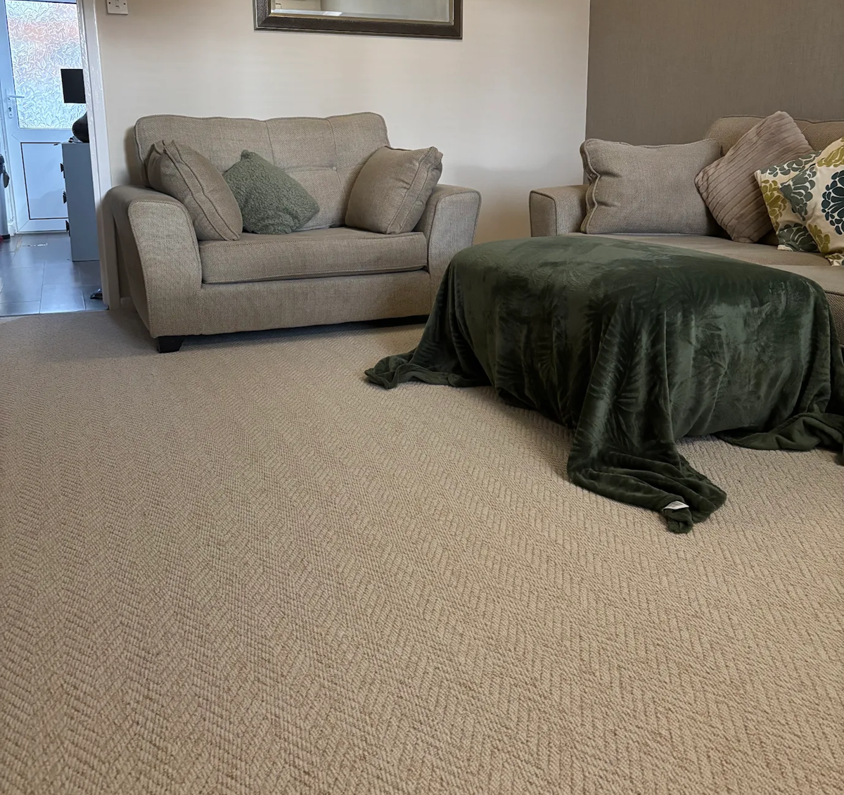Herringbone carpets by SK Flooring and Carpets